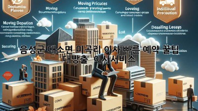 음성군 대소면 미곡리 이사, 빠른 예약 꿀팁 대방출! 🚚💨 #이사서비스